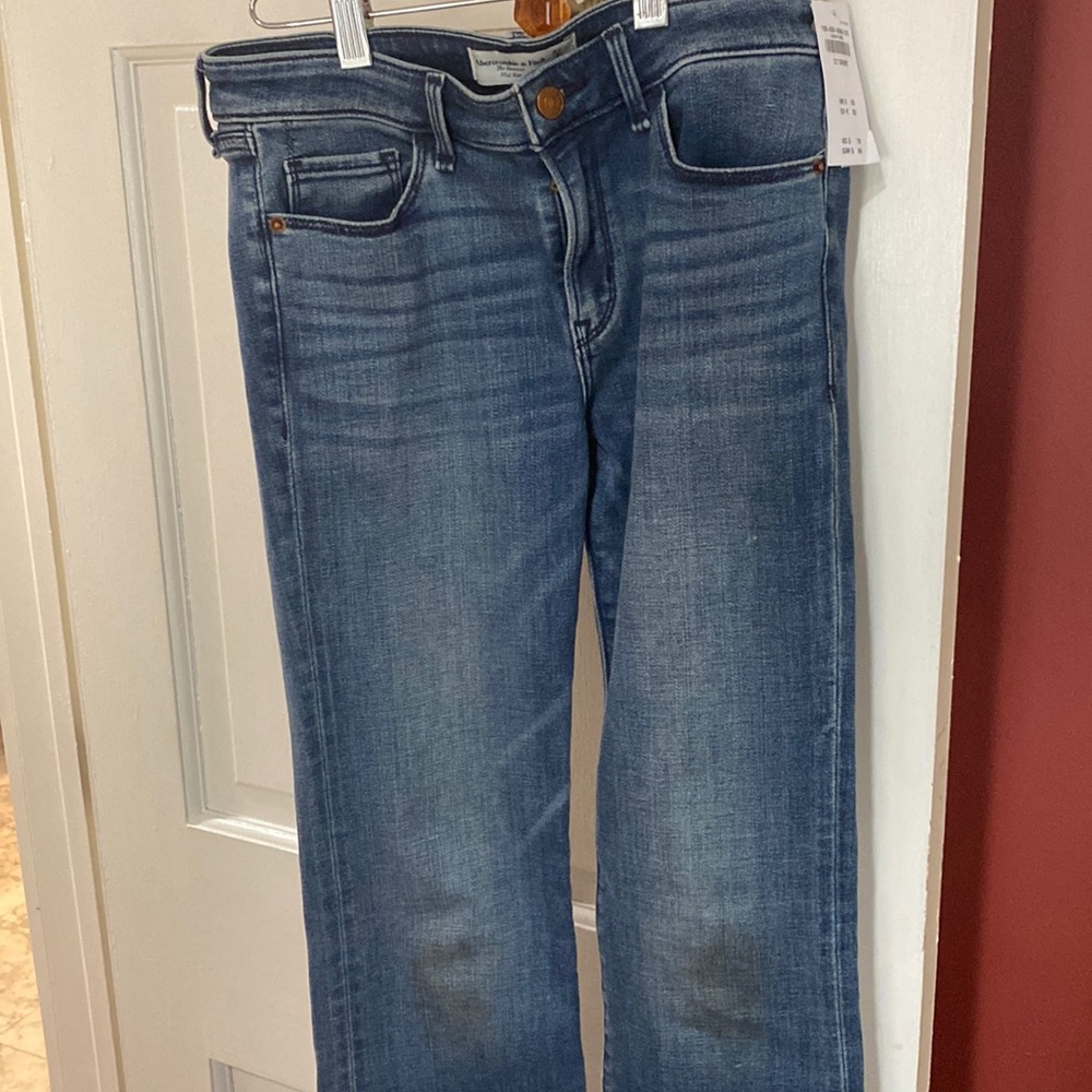 NWT Abercrombie and Fitch boot cut mid rise jeans.